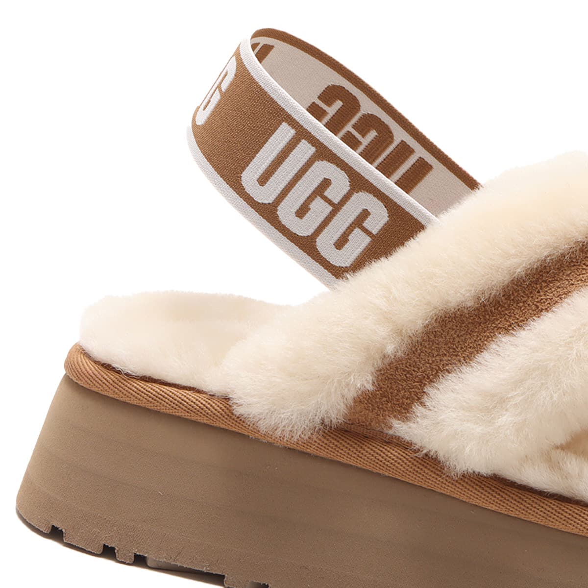 UGG W DISCO CROSS SLIDE CHESTNUT 22SS-I