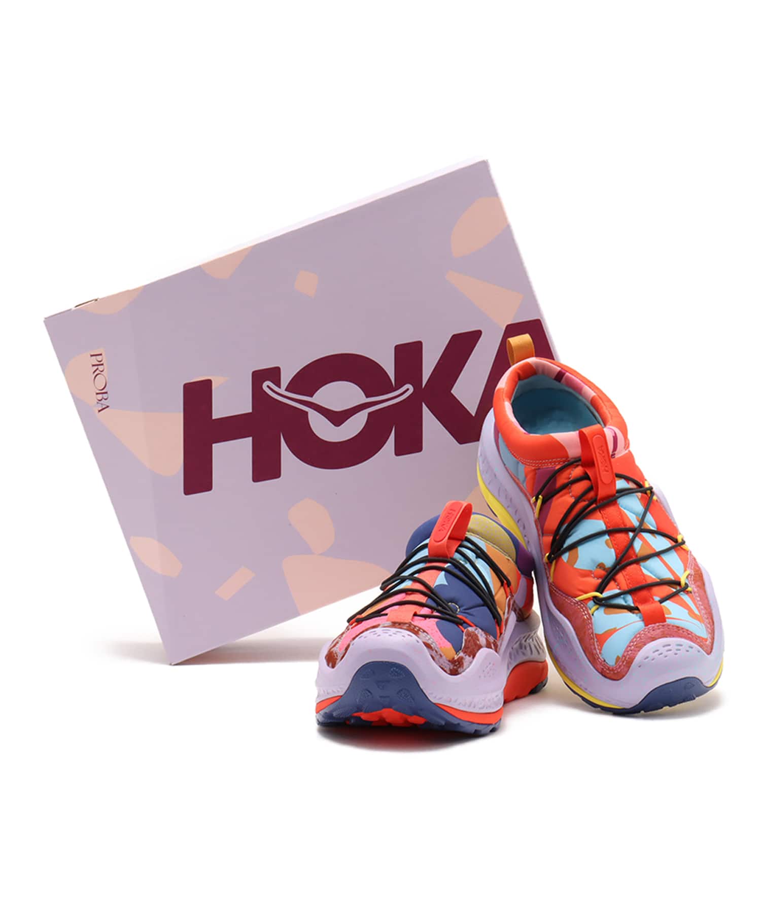 HOKA ORA PRIMO STUDIO PROBA VERMILLION ORANGE / GOLDの画像