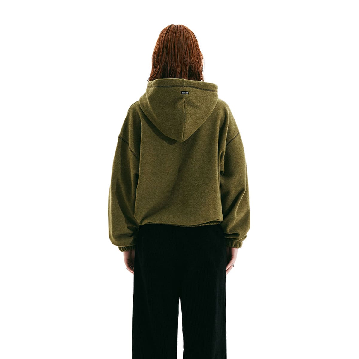 SCULPTOR Fuzzy Converstitch Hoodie GREEN 21HO-Iの画像