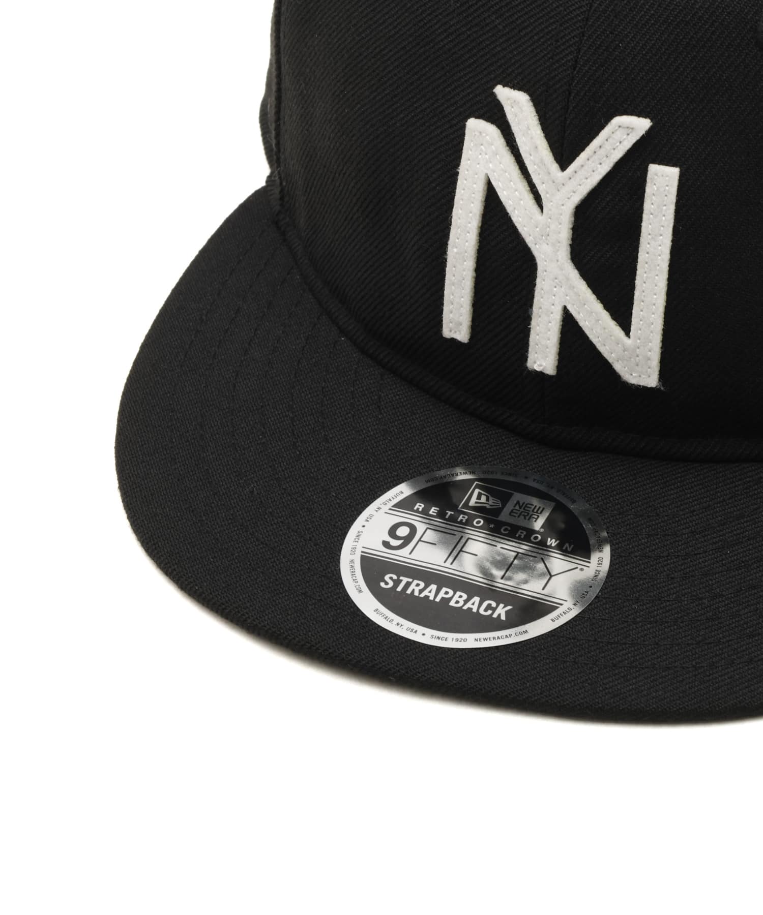 NEW ERA RC 9FIFTY CS New York Black Yankees WOOL BLACKの画像