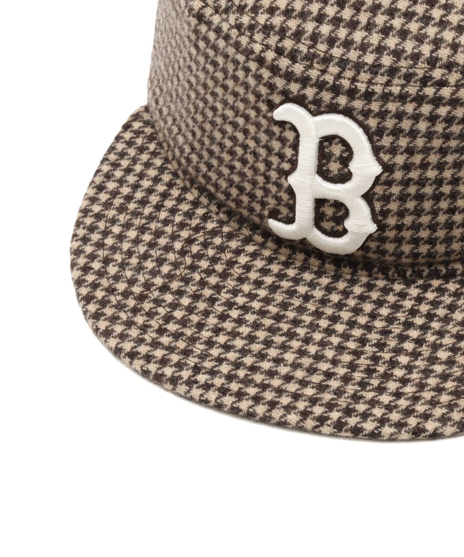 NEW ERA PILLBOX Gun Club Check Boston Red Sox BEIGEの画像