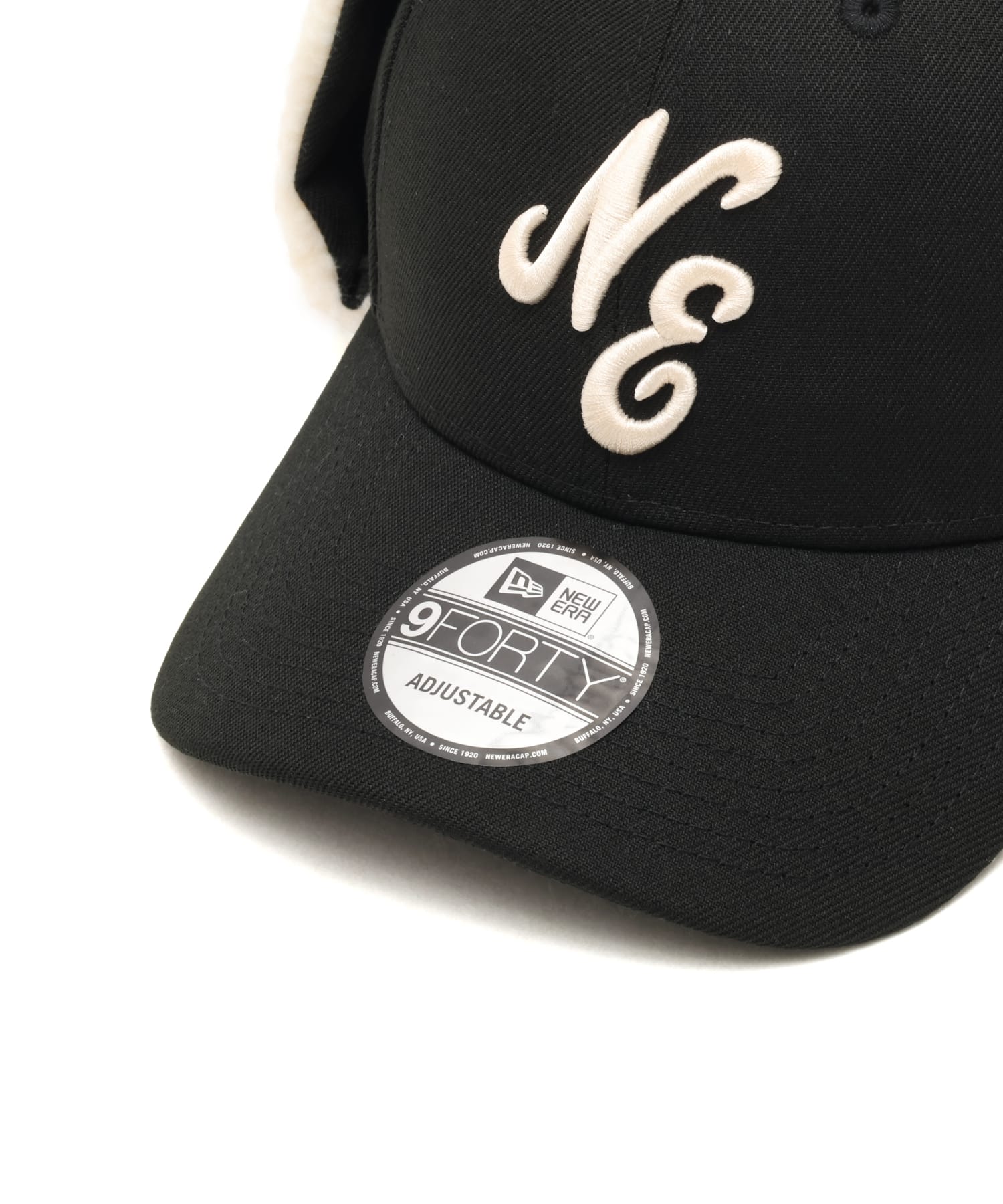 NEW ERA 9FORTY Dog Ear Classic Logo NE 263 BLACKの画像