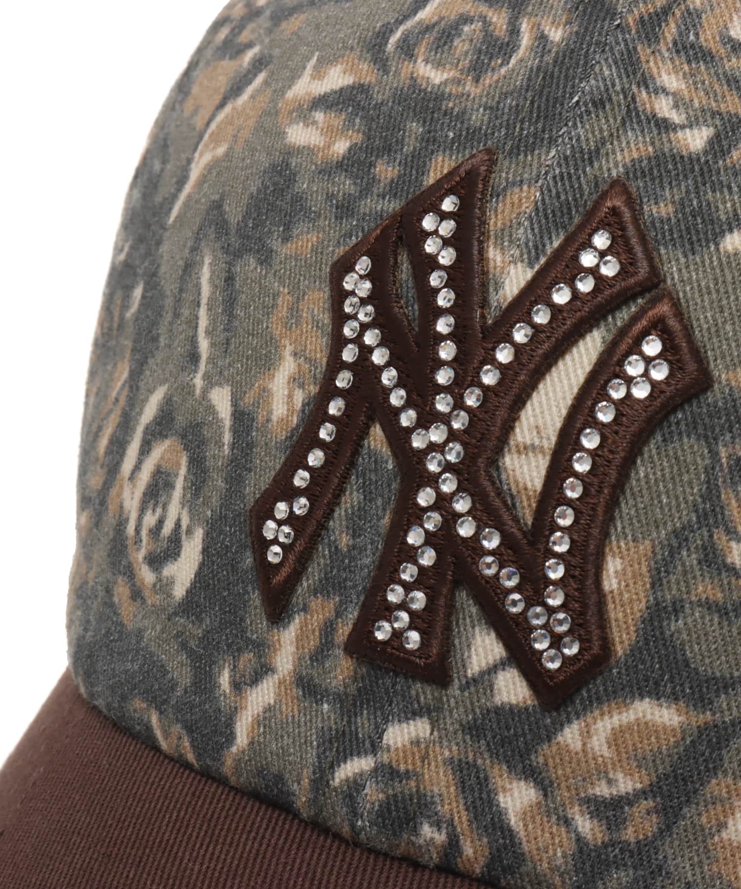 47 x ATMOS PINK CLEAN UP YANKEES RHINESTONE ROSE CAMO MULTIの画像