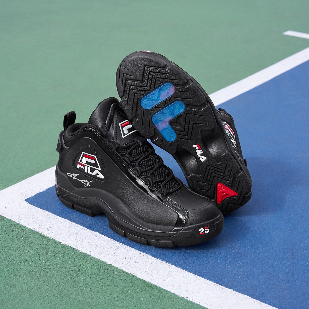 FILA GRANT HILL 2 25TH ANNI BK/WH/RD 21FW-I