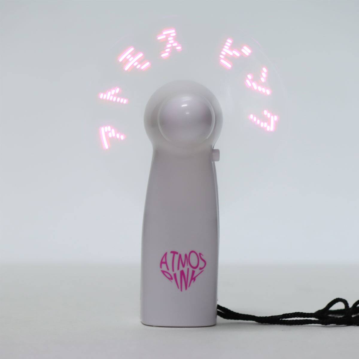 atmos pink LOGO MINI FAN WHITEの画像