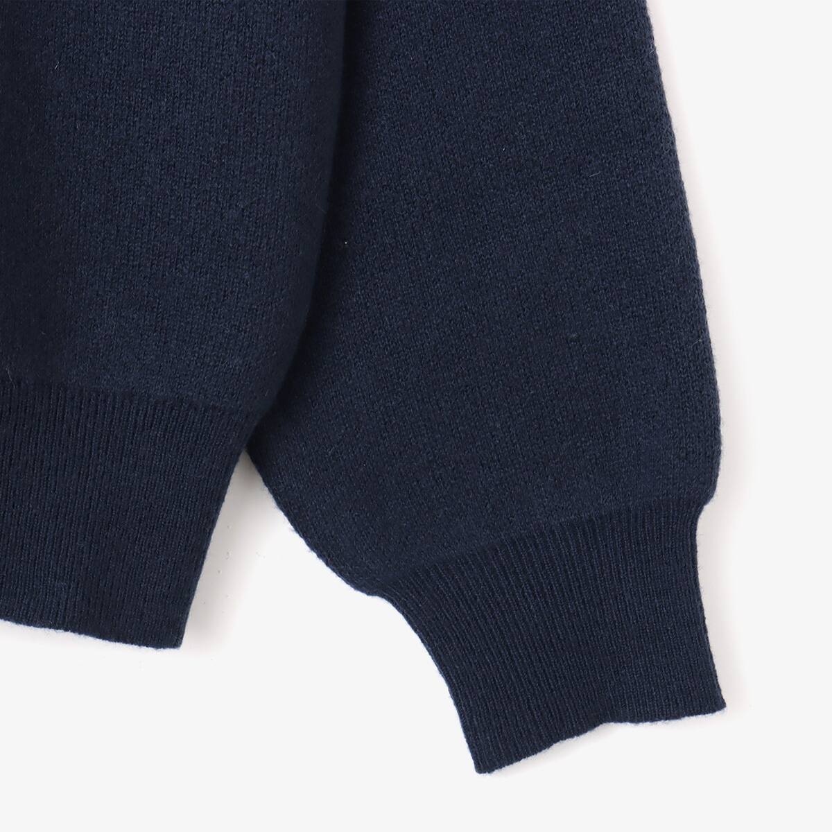 atmos pink Logo Knit Top NAVY の画像