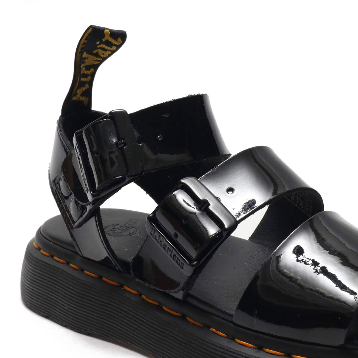 Dr.Martens SHORE GRYPHON BLACK PATENT LAMPER BLACK 20SS-Iの画像