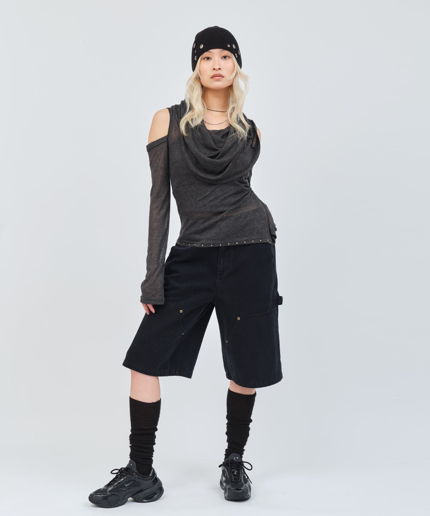atmos pink See-Through 3-Ways Tops GRAYの画像