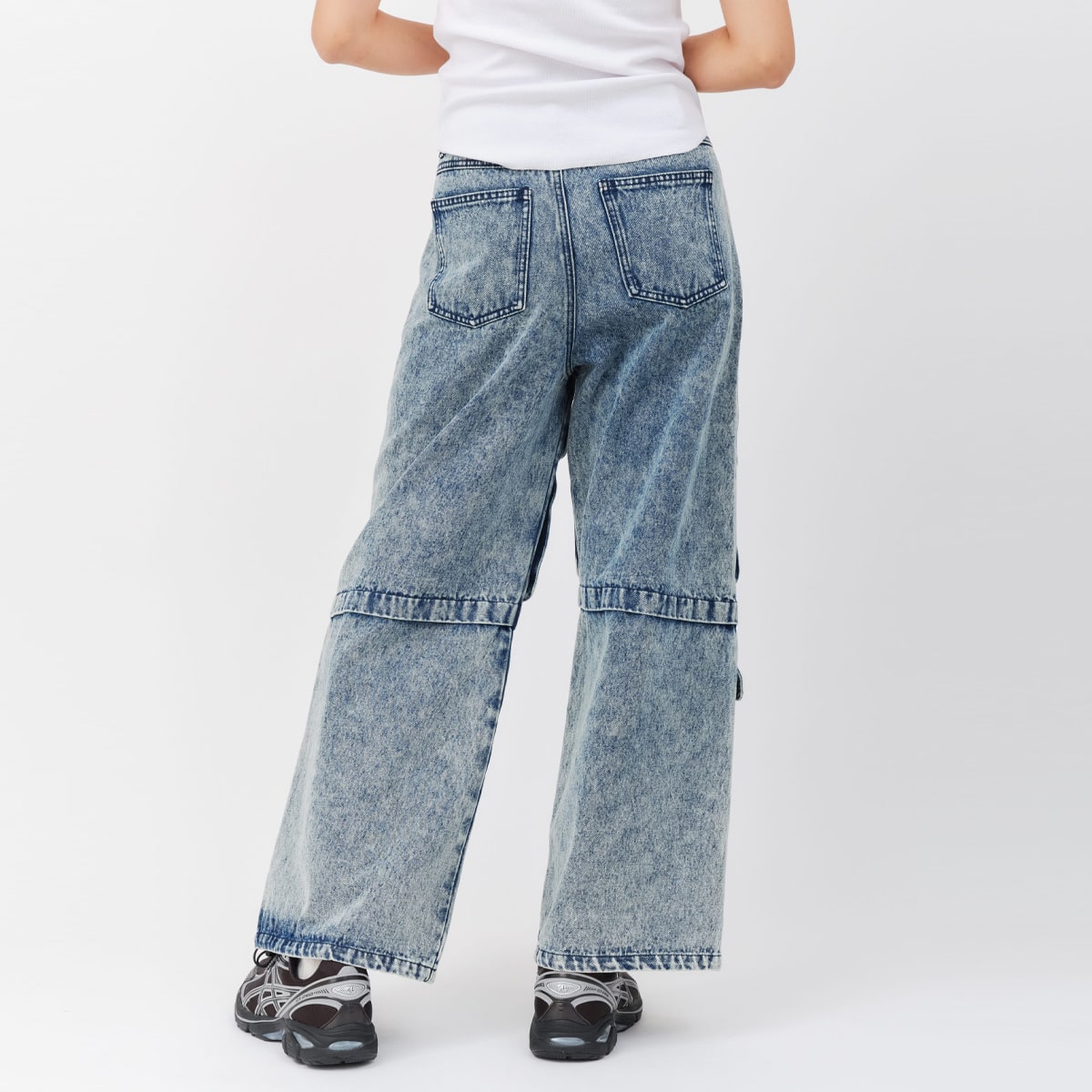 atmos pink Cargo Denim Pants BLUEの画像