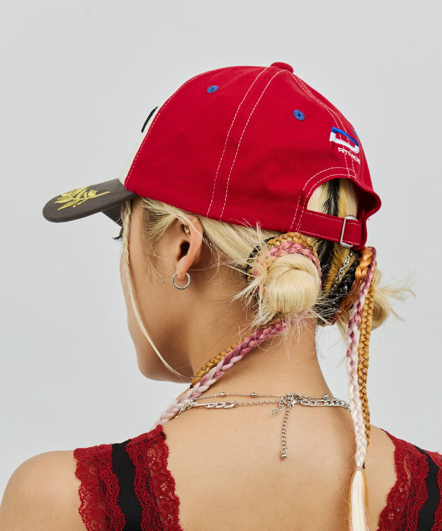 HONDA x atmos pink Racing Cap REDの画像