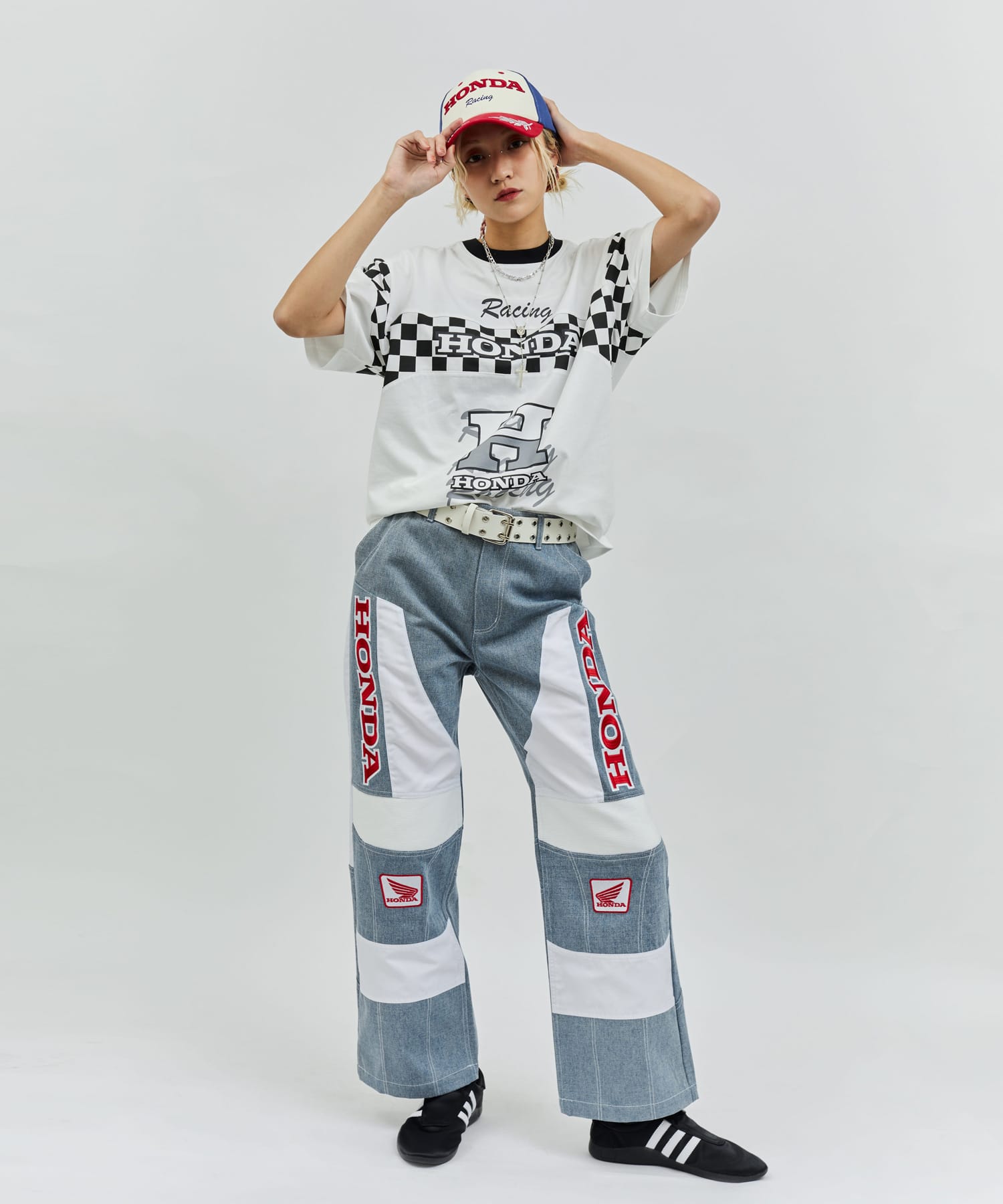 HONDA x atmos pink Racing Pants BLUEの画像