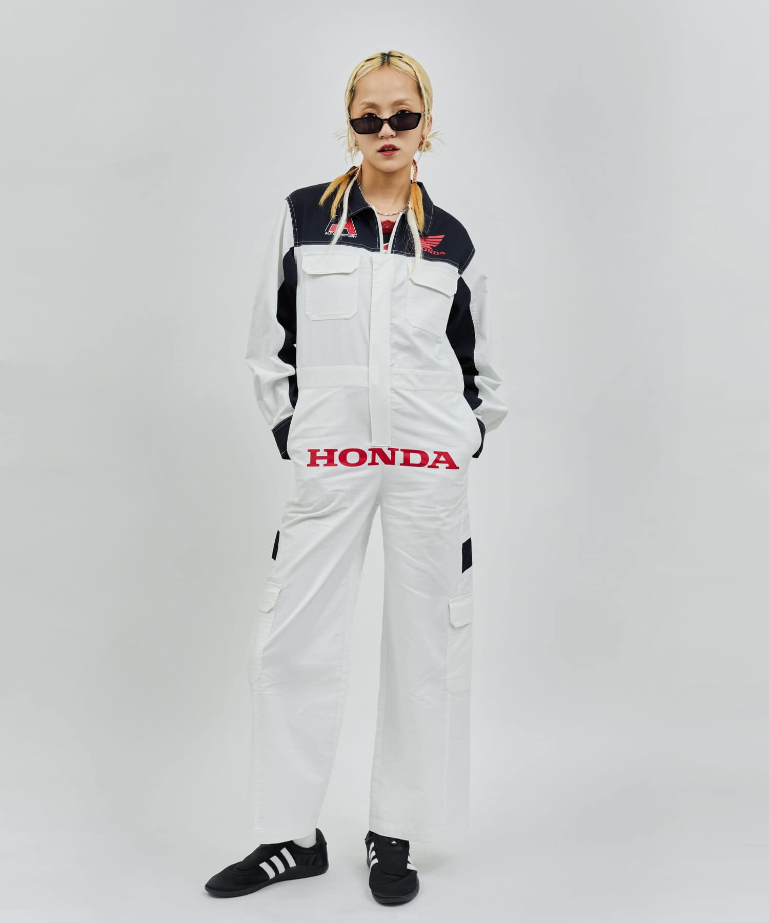 HONDA x atmos pink Racing All-in-one WHITEの画像