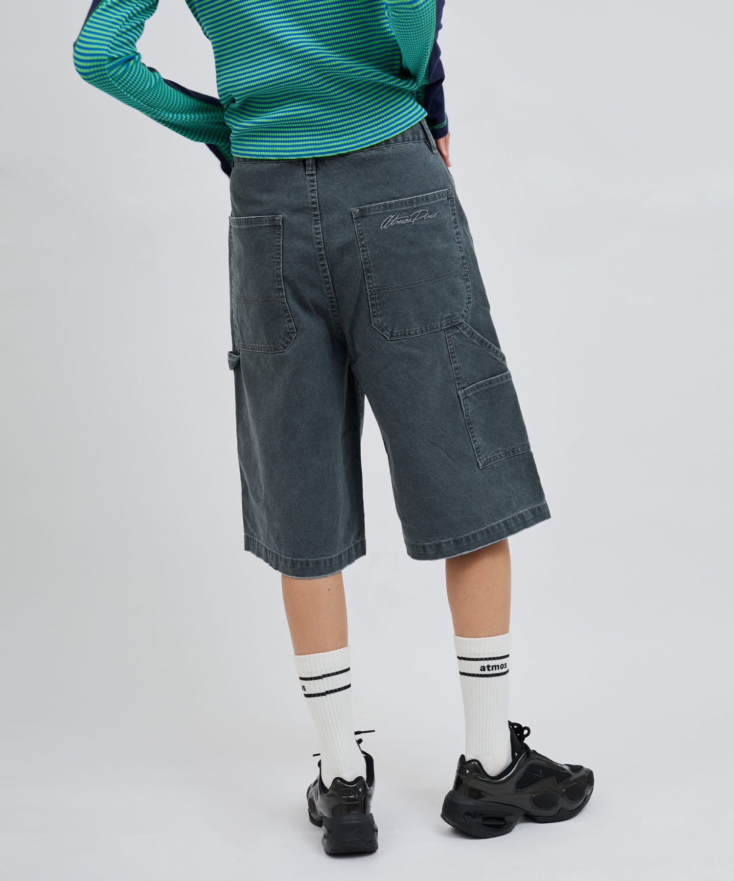 atmos pink Vintage Finish Half Pants GRAYの画像