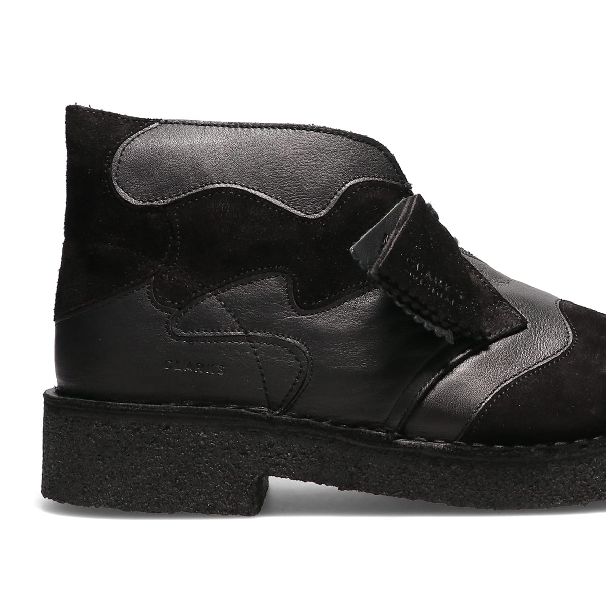 Clarks Desert Patch Black Combi BLACK 22SP-Iの画像