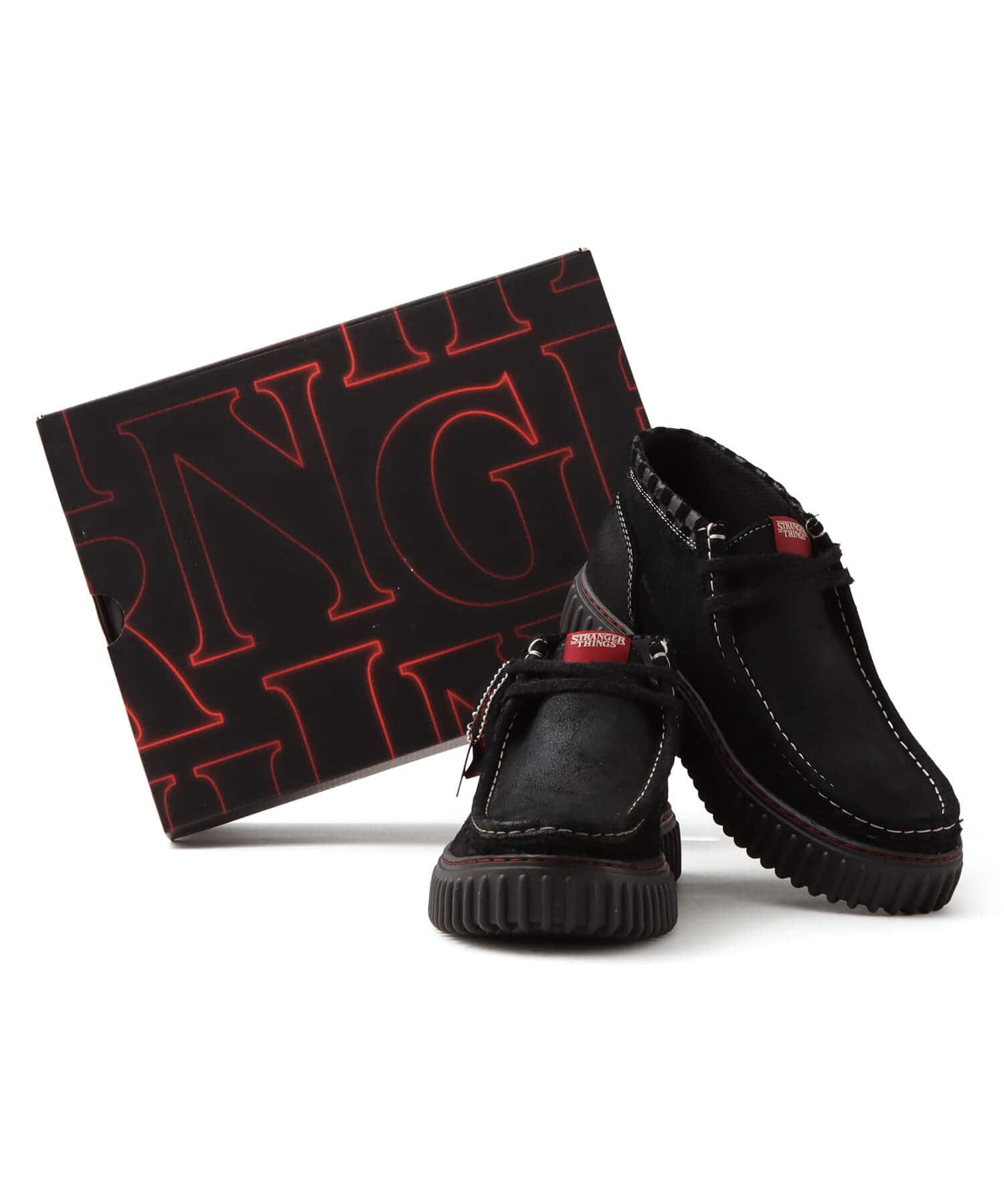 CLARKS Torhill Hi x Stranger Things Blackの画像