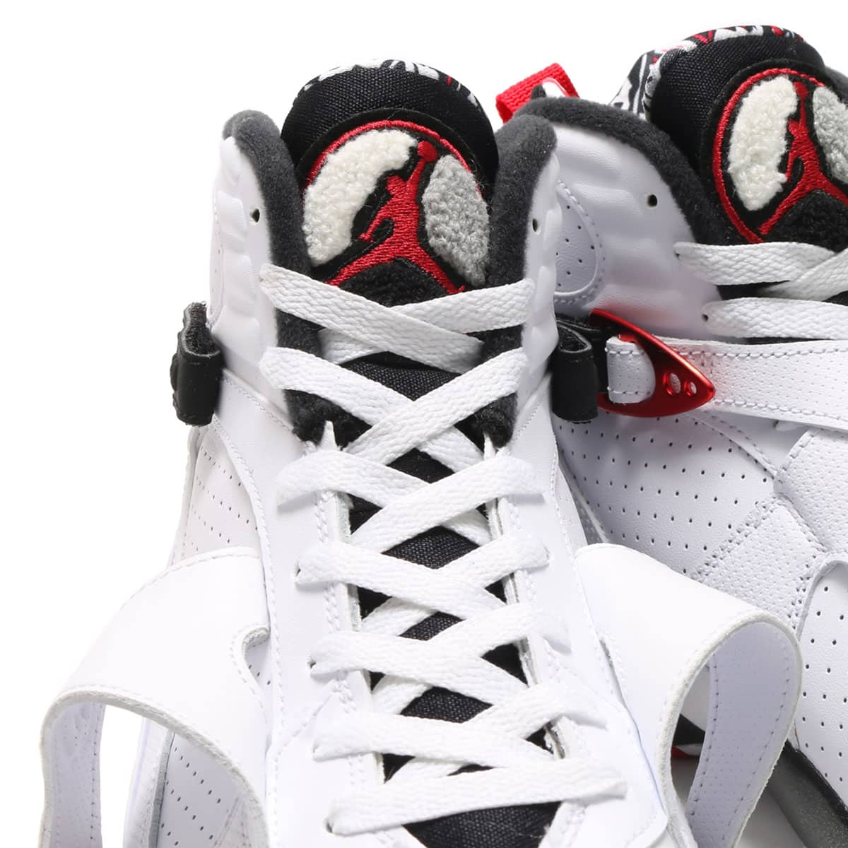 JORDAN BRAND AIR JORDAN 8 RETRO WHITE/GYM RED-BLACK-WOLF GREY