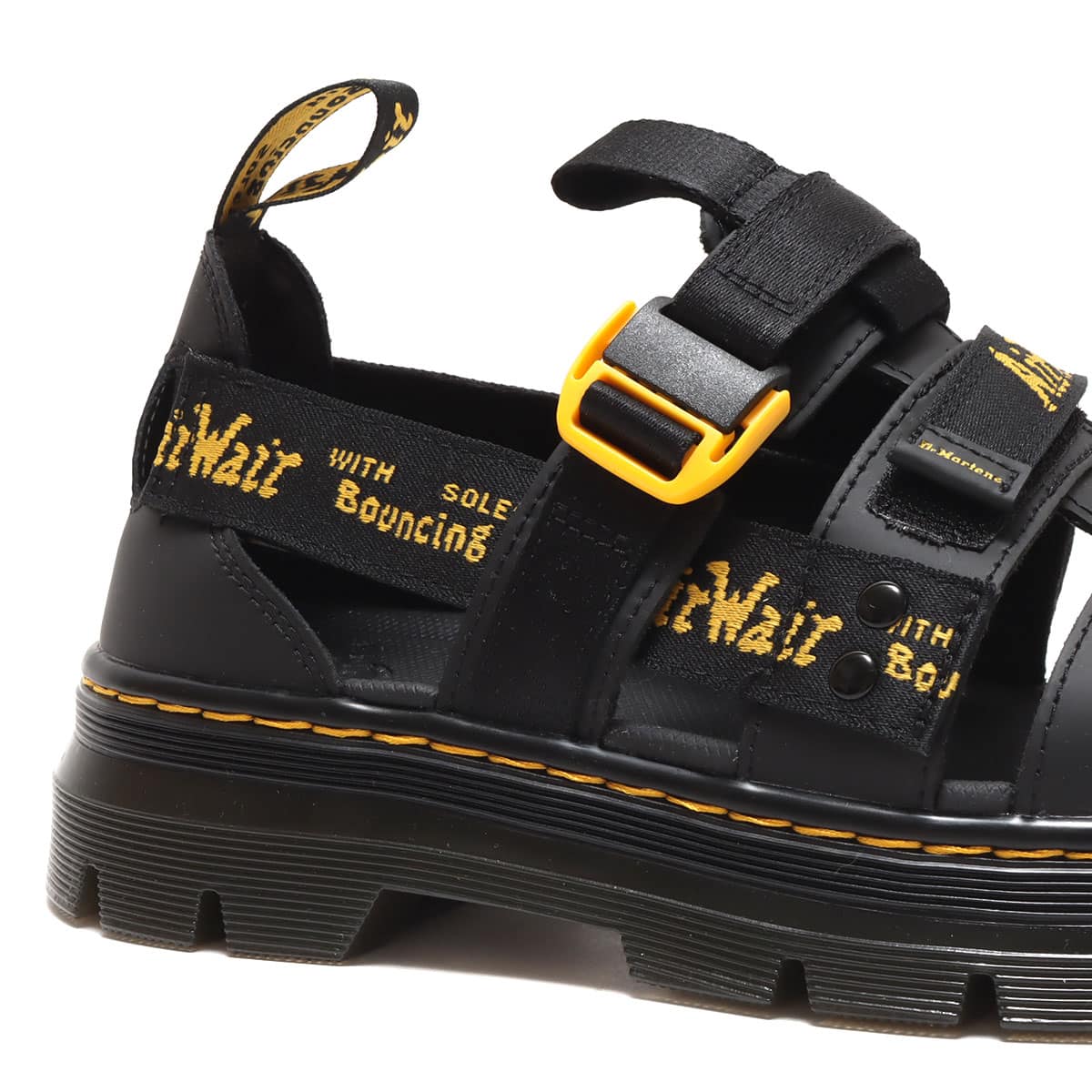 28cm無し★DR.MARTENS ドクターマーチン AIR CUSHION SOLE レザーサンダル ブラウン size28cm