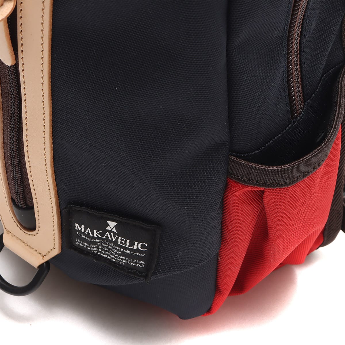 MAKAVELIC GARAGE BODY BAG DARK.NAVY/RED 22SP-I