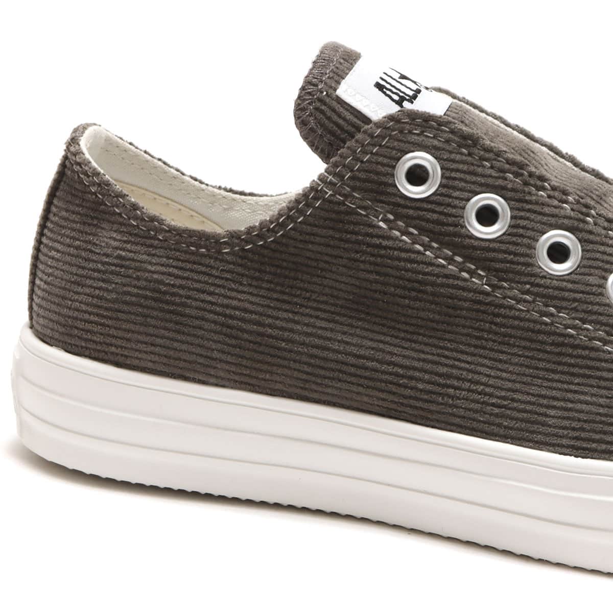 CONVERSE ALL STAR LIGHT CORDUROY SLIP OX CHACOAL 22FW-Iの画像
