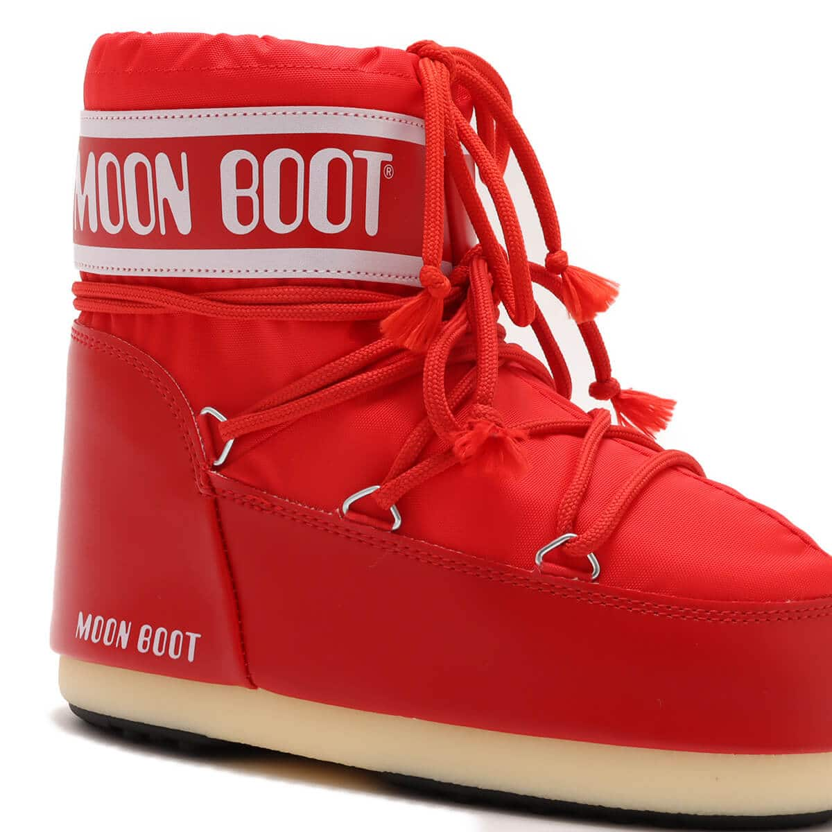 MOON BOOT MB ICON LOW NYLON RED 23HO-I