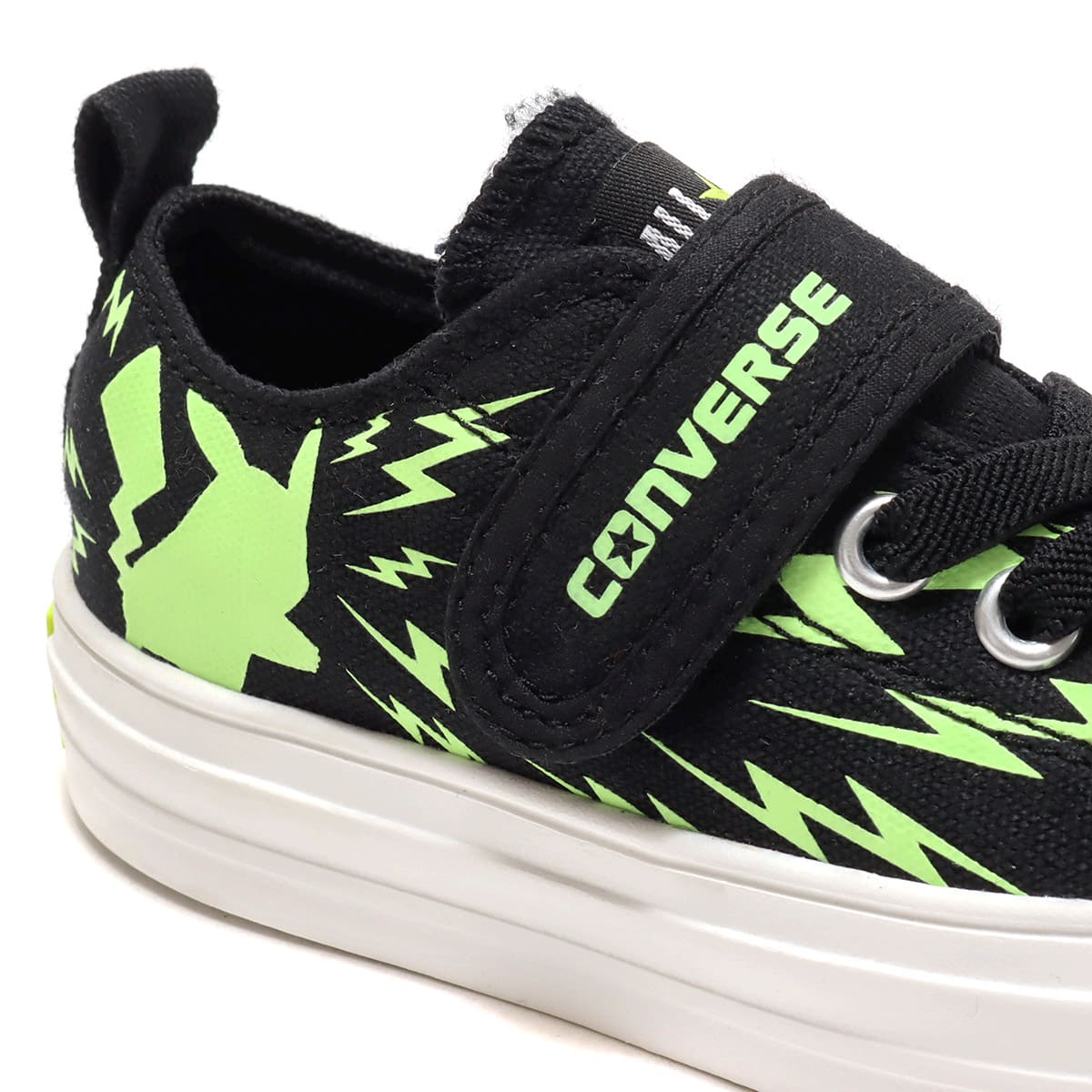 CONVERSE CHILD ALL STAR LIGHT POKEMON V-1 OX BLACK 22SS-Iの画像