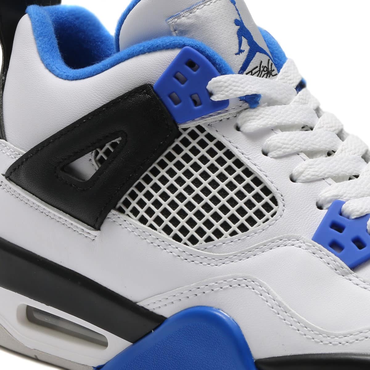 JORDAN BRAND AIR JORDAN 4 RETRO BG  WHITE/GAME ROYAL-BLACKの画像