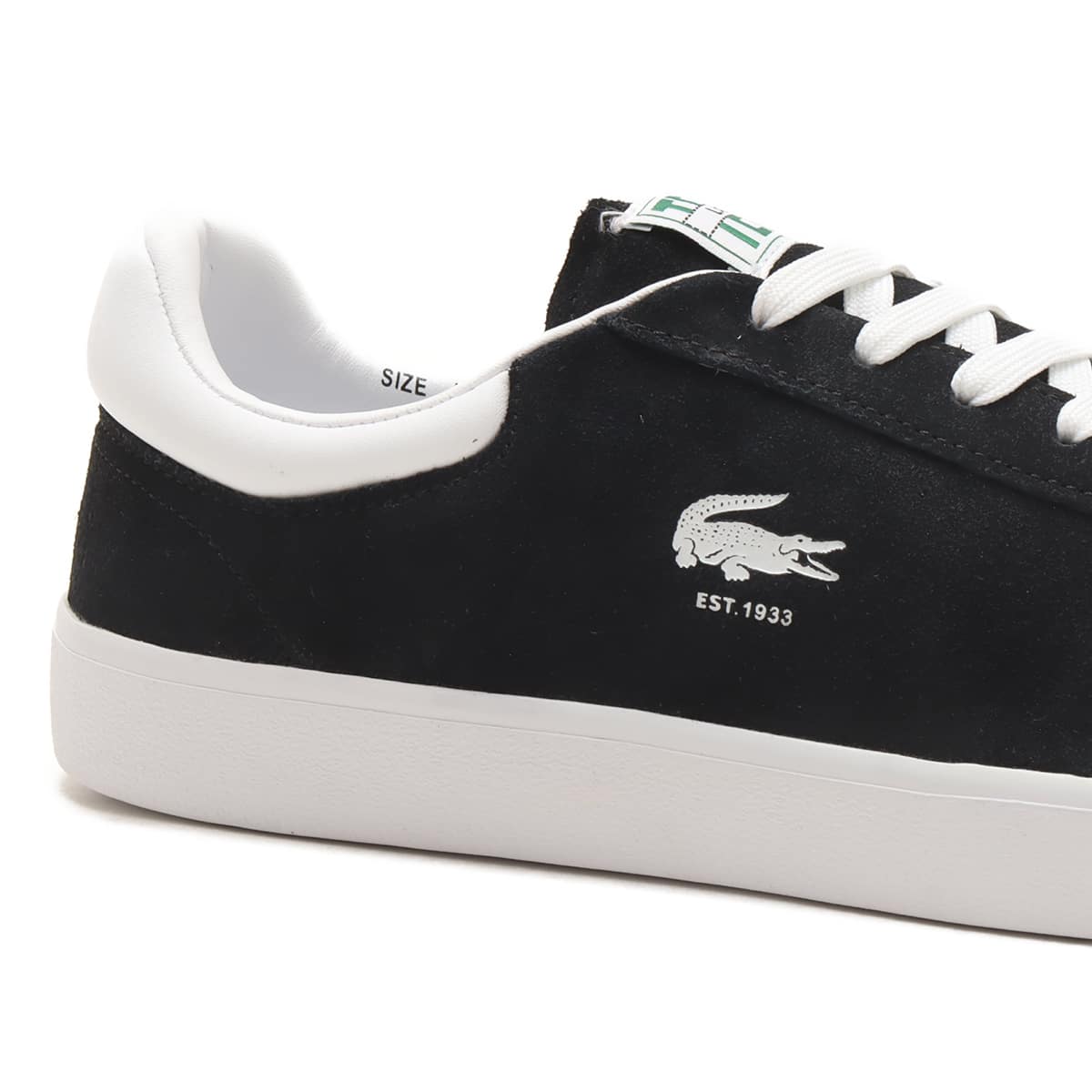 LACOSTE BASESHOT 223 1 SMA BLK/WHT 23FA-I