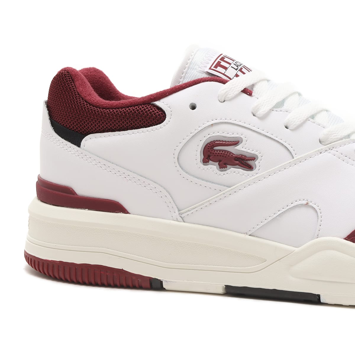 LACOSTE LINESHOT 223 2 SMA WHT/BURG 23FA-Iの画像