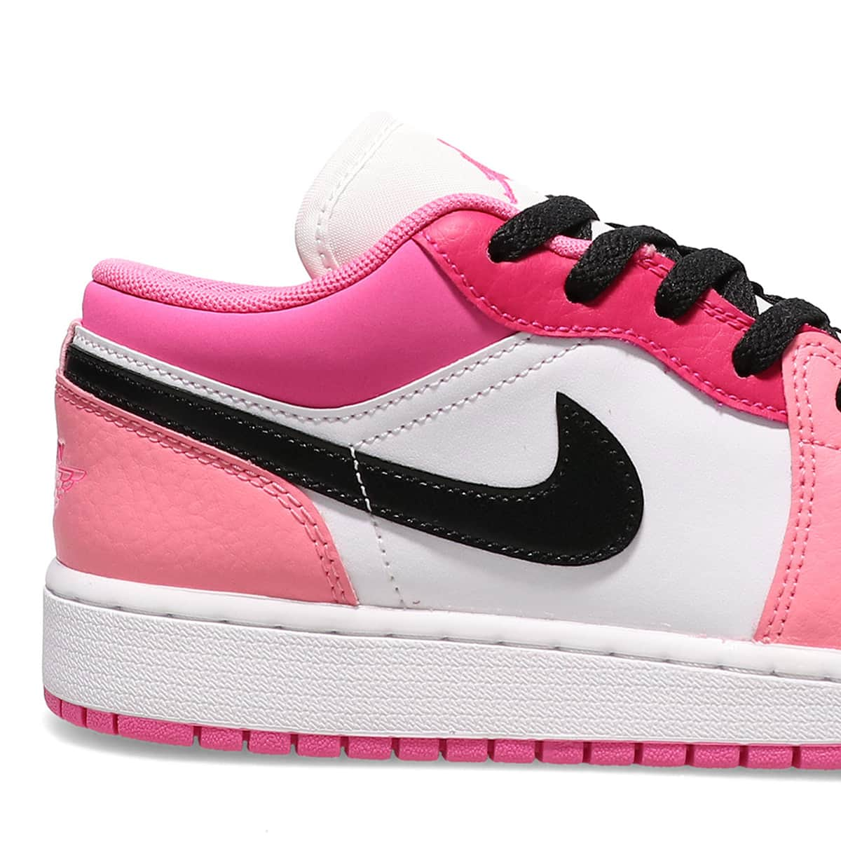 JORDAN BRAND AIR JORDAN 1 LOW (GS) WHITE/BLACK-PINKSICLE-RUSH PINK