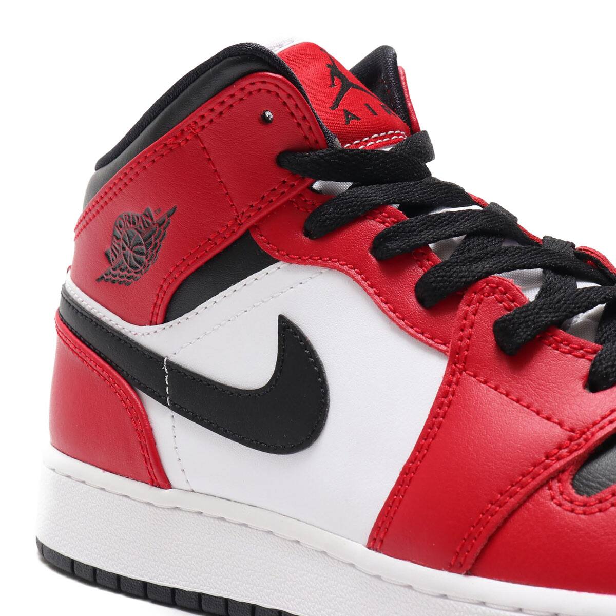 NIKE ナイキ AIR JORDAN 1 MID Black GymRed GS 554725-069 エア