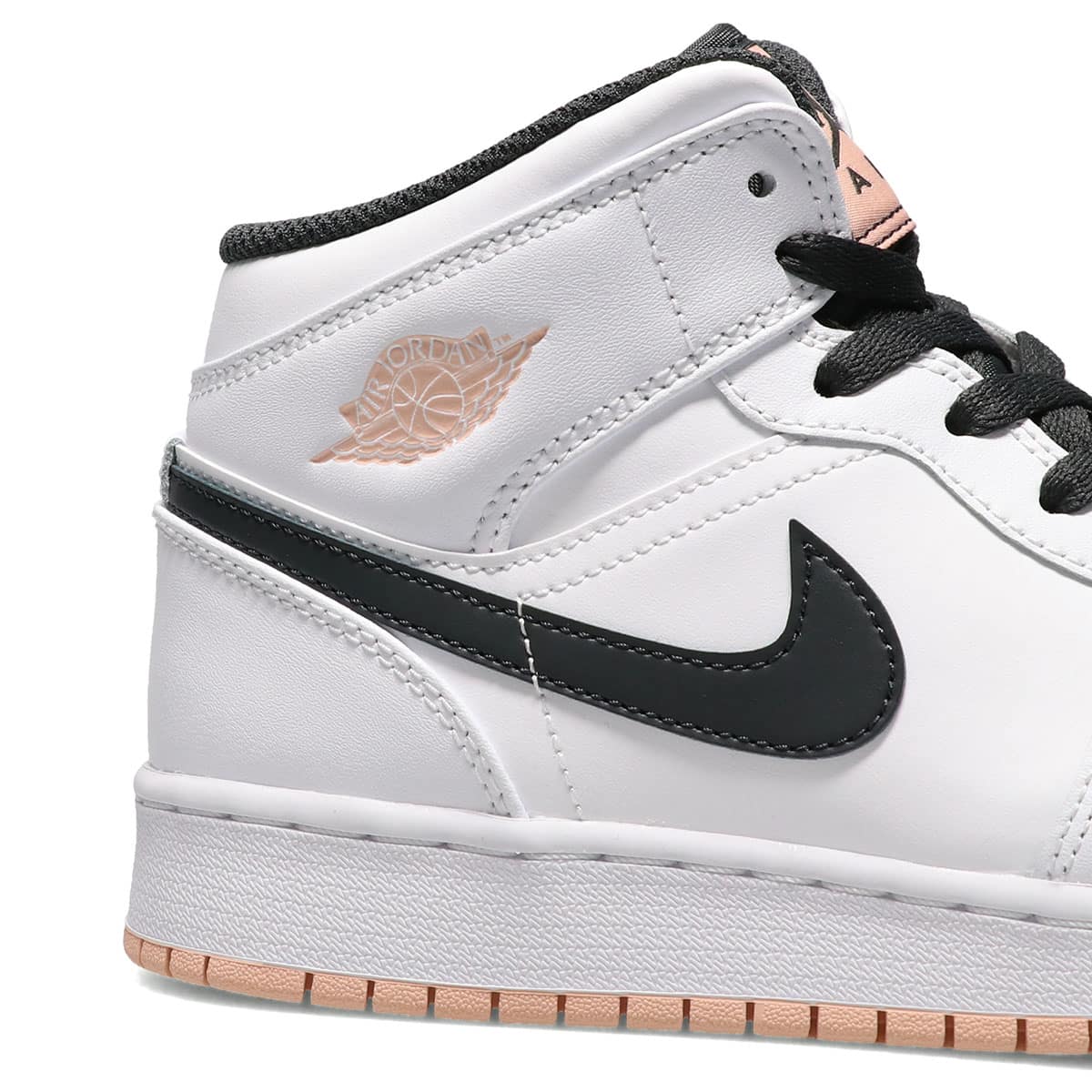 JORDAN BRAND AIR JORDAN 1 MID GS WHITE/ANTHRACITE-ARCTIC ORANGE 21SU-I