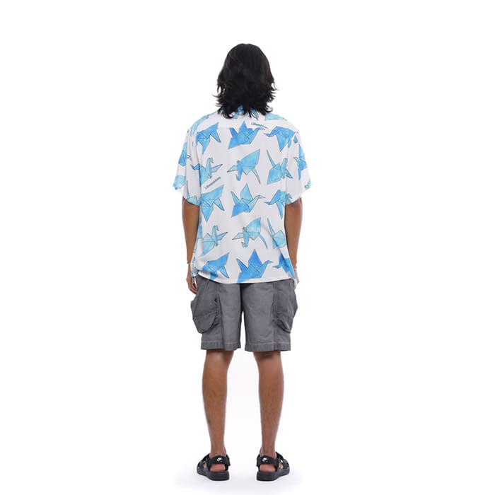 Liberaiders ORIGAMI RAYON SHIRT WHITE 21SP-Iの画像