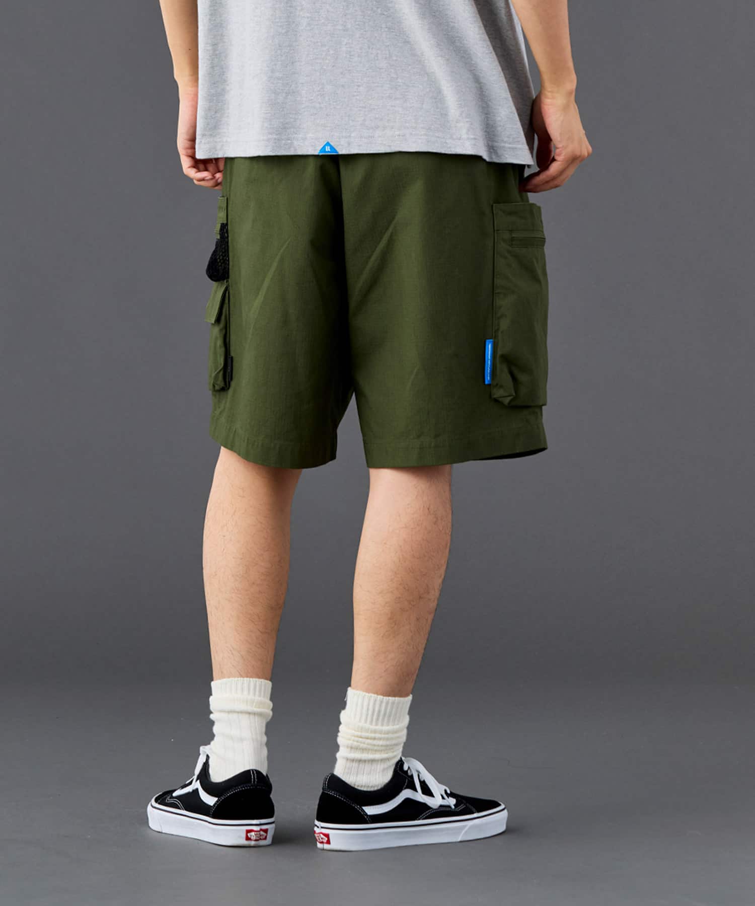 LIBERAIDERS CORDURA RIP UTILITY SHORTS OLIVEの画像