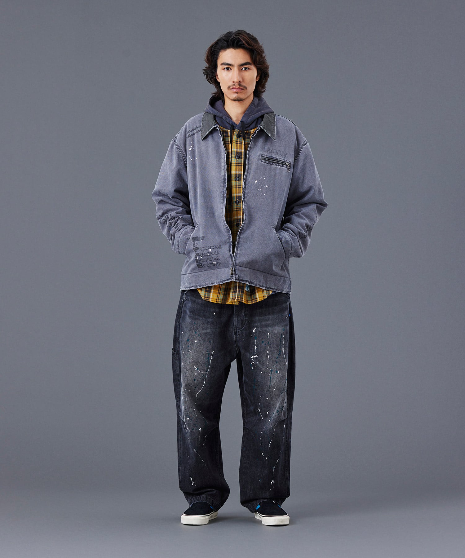 LIBERAIDERS DENIM SARROUEL PANTS BLACKの画像