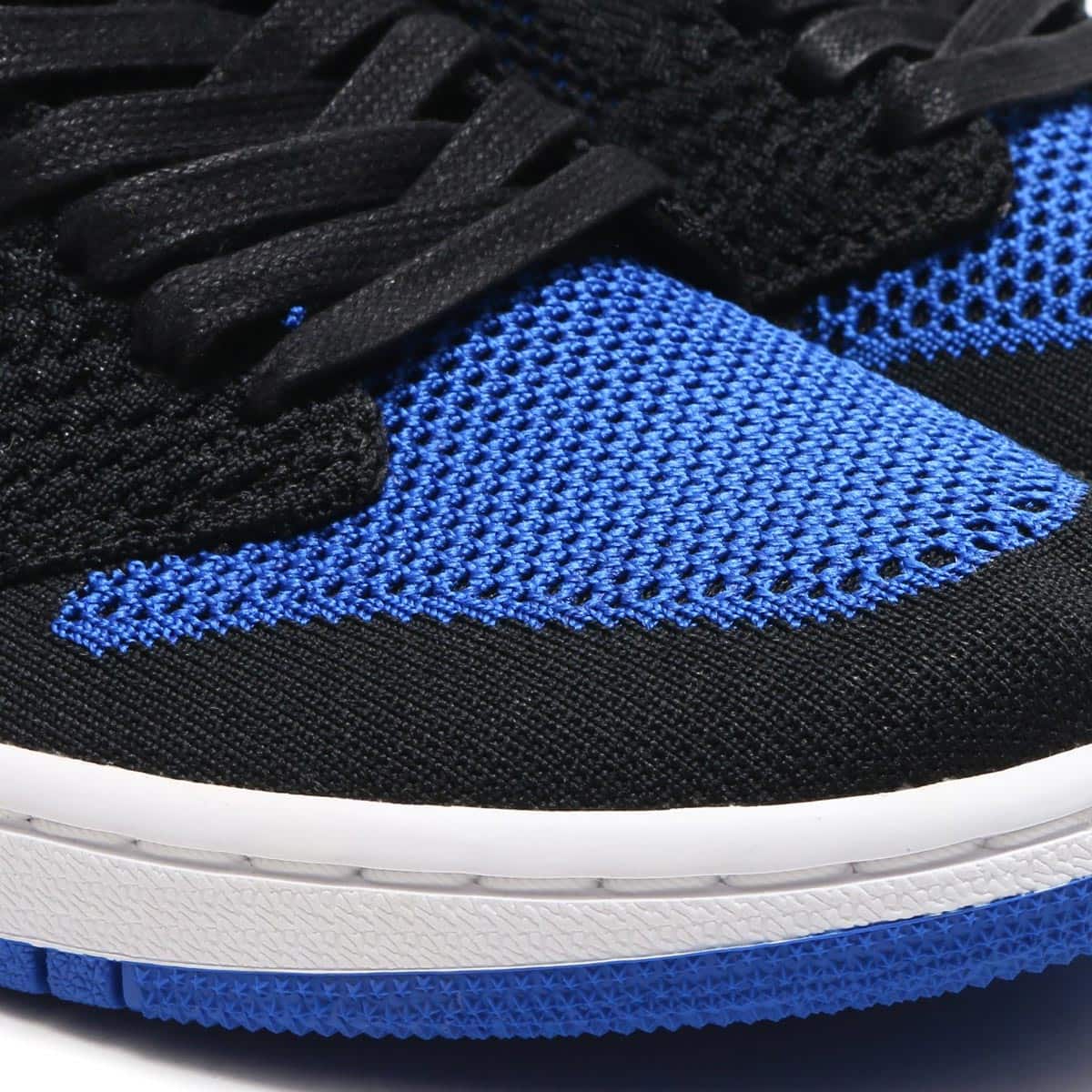 JORDAN BRAND AIR JORDAN 1 RET HI FLYKNIT BG BLACK/GAME ROYAL-WHITE 17HO-Sの画像