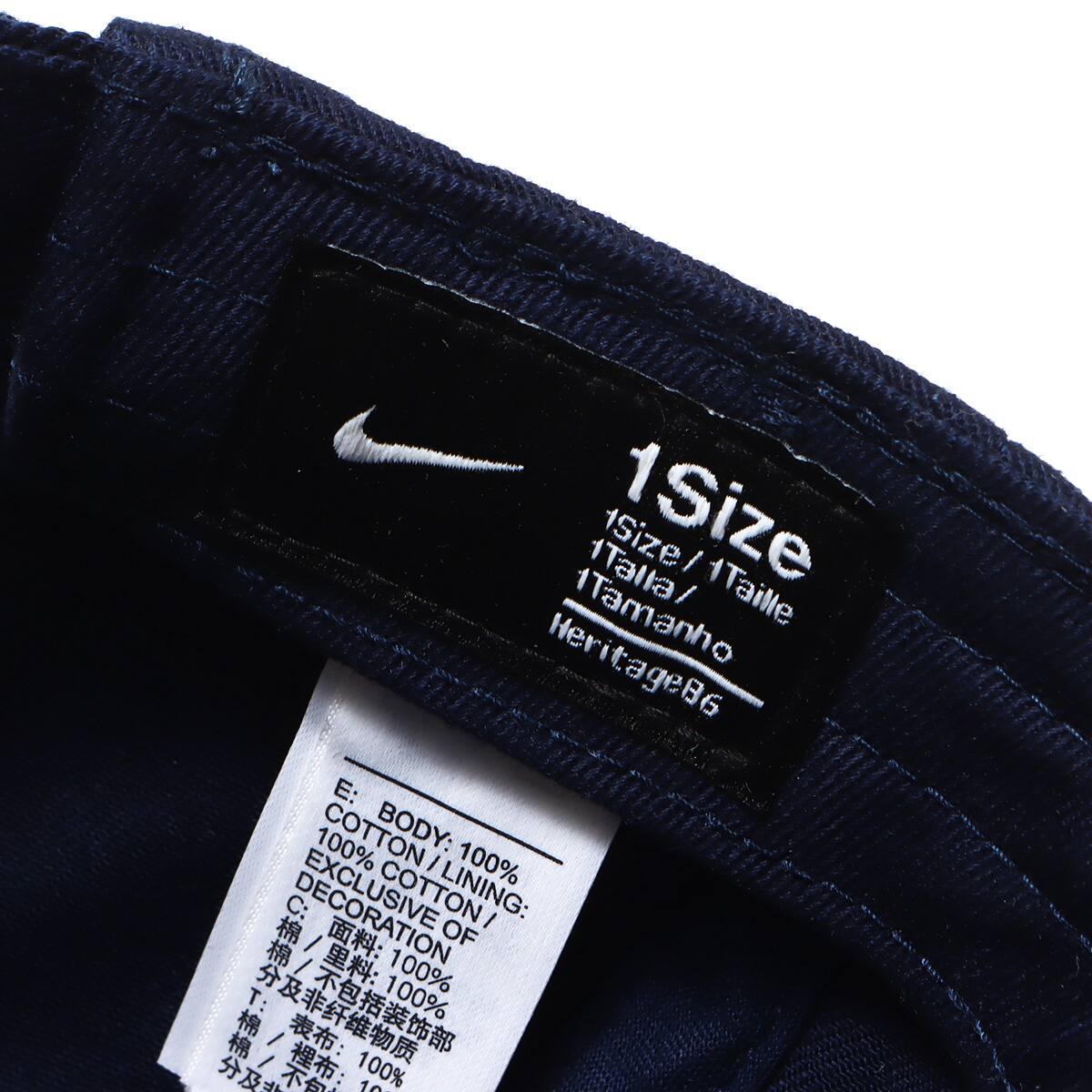 NIKE U NSW H86 SWOOSH WASH CAP OBSIDIAN/OBSIDIAN 23SP-Iの画像