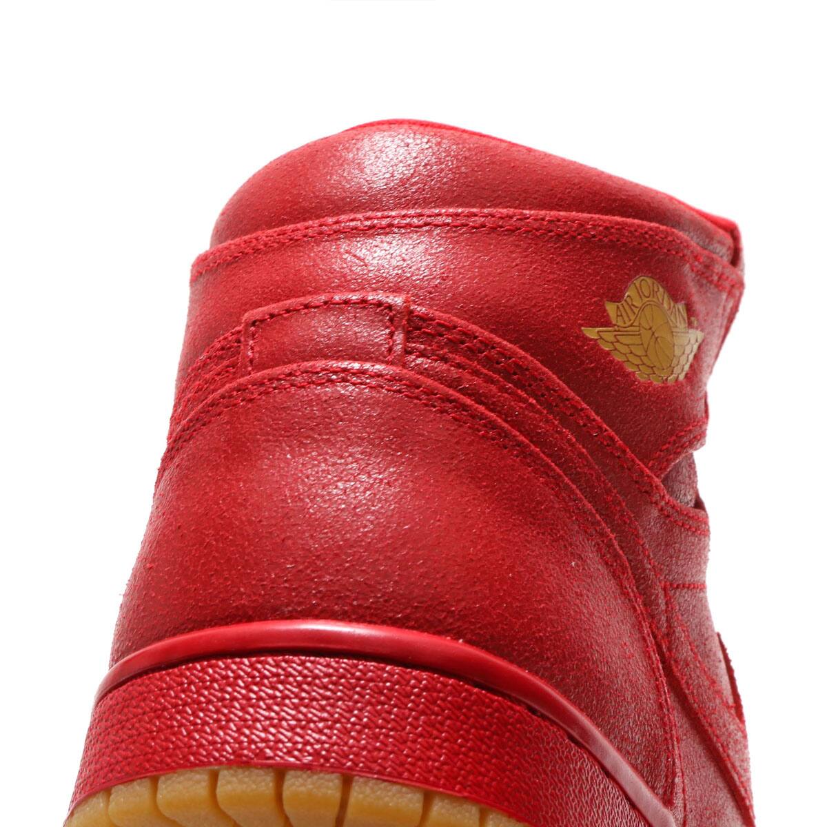 JORDAN BRAND WMNS AIR JORDAN 1 RET HI PREM  GYM RED/METALLIC GOLD-VACHETTA TANの画像
