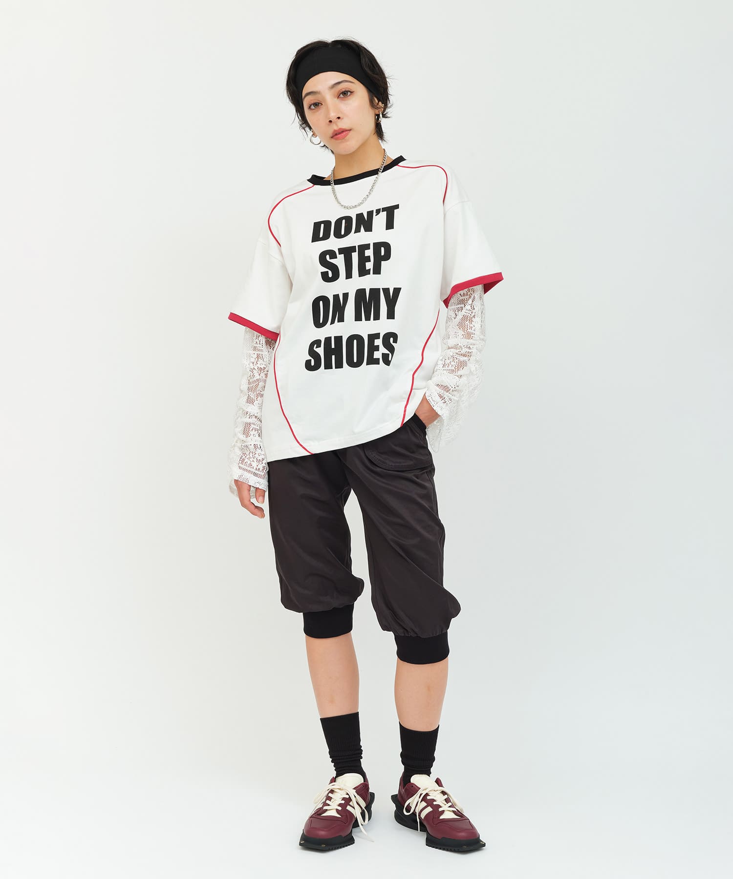 atmos pink Military Capri Pants  BLACKの画像
