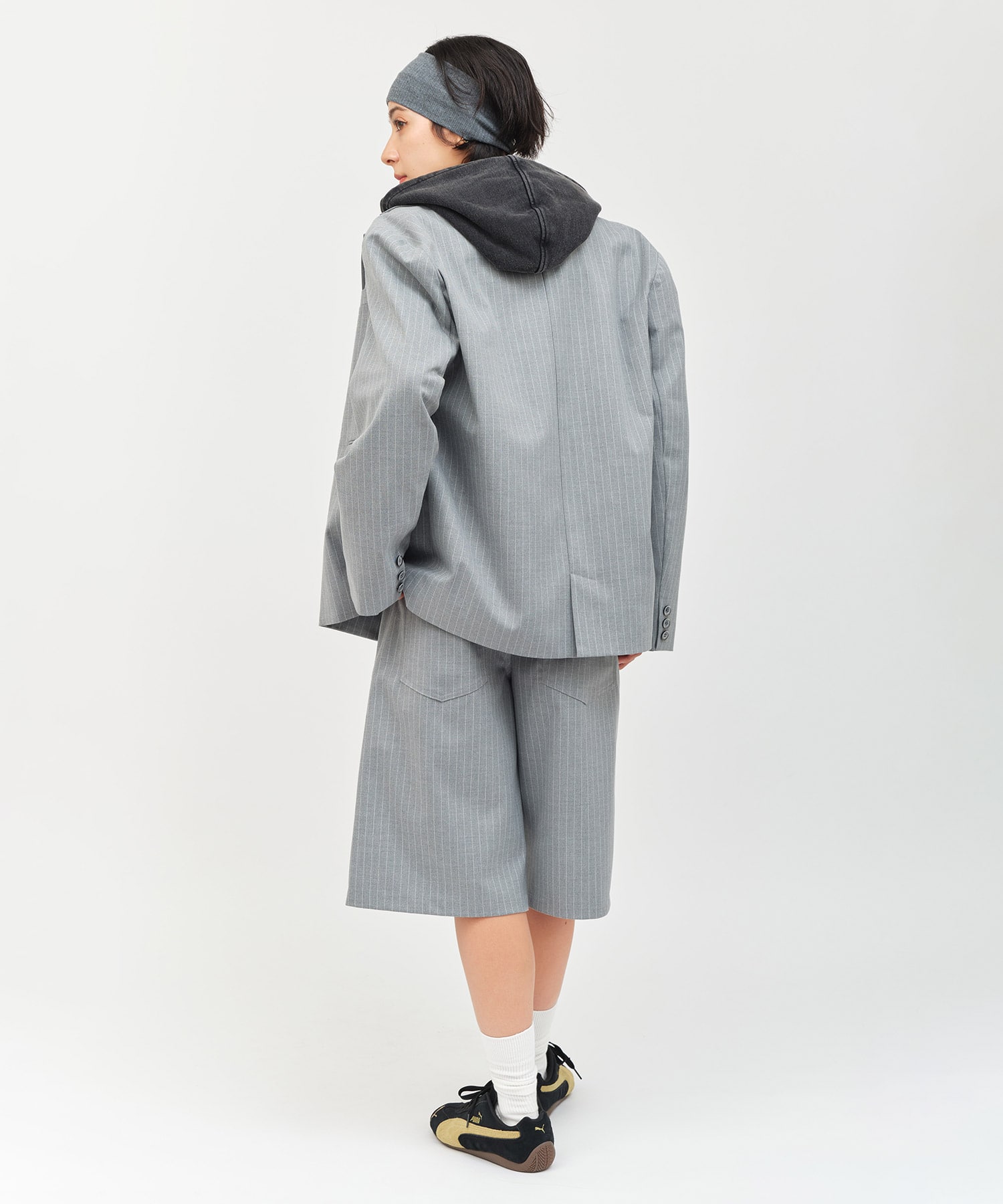 atmos pink Stripe Half Pants GRAYの画像