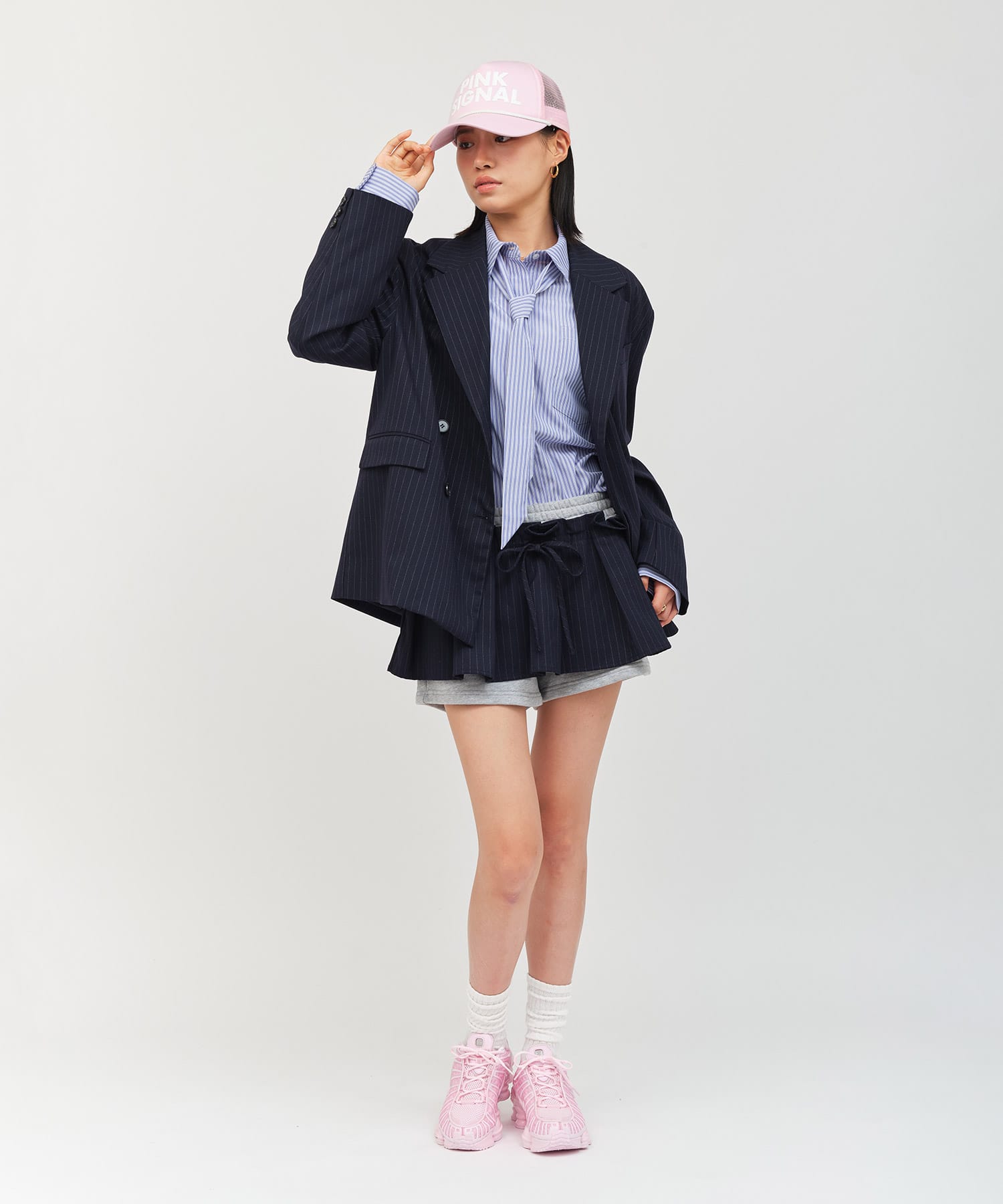 atmos pink Layered Short Pants NAVYの画像