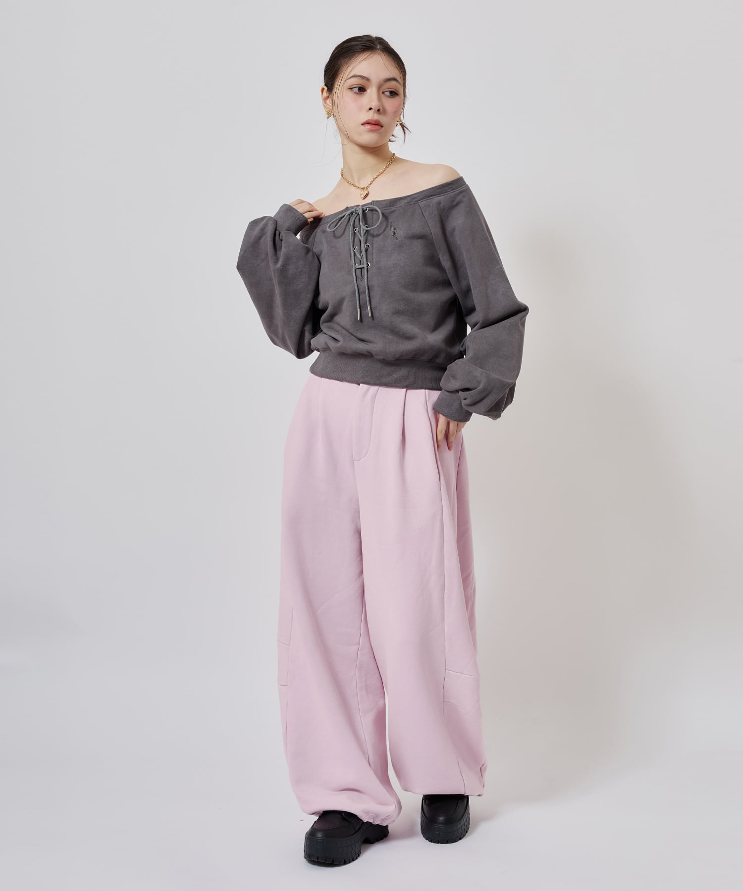 atmos pink Curve Sweat Pants PINKの画像