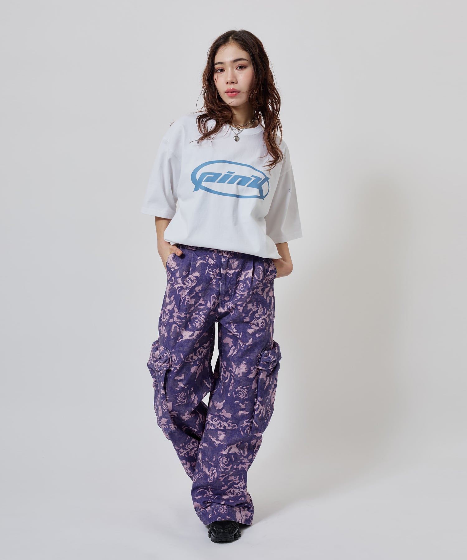 atmos pink Rose Camouflage Cargo Pants PINKの画像