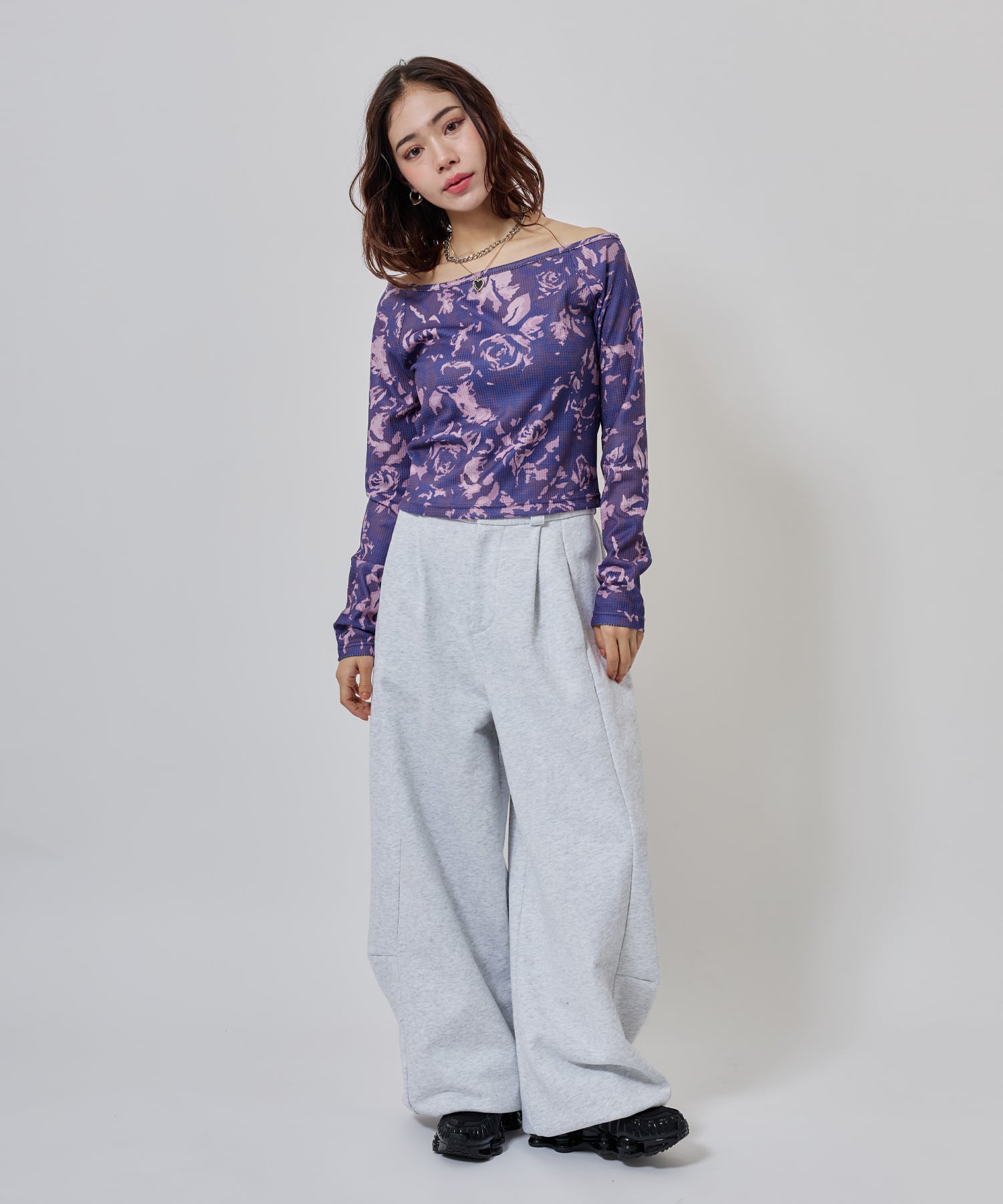 atmos pink Rose Camouflage LS T-shirt PINKの画像