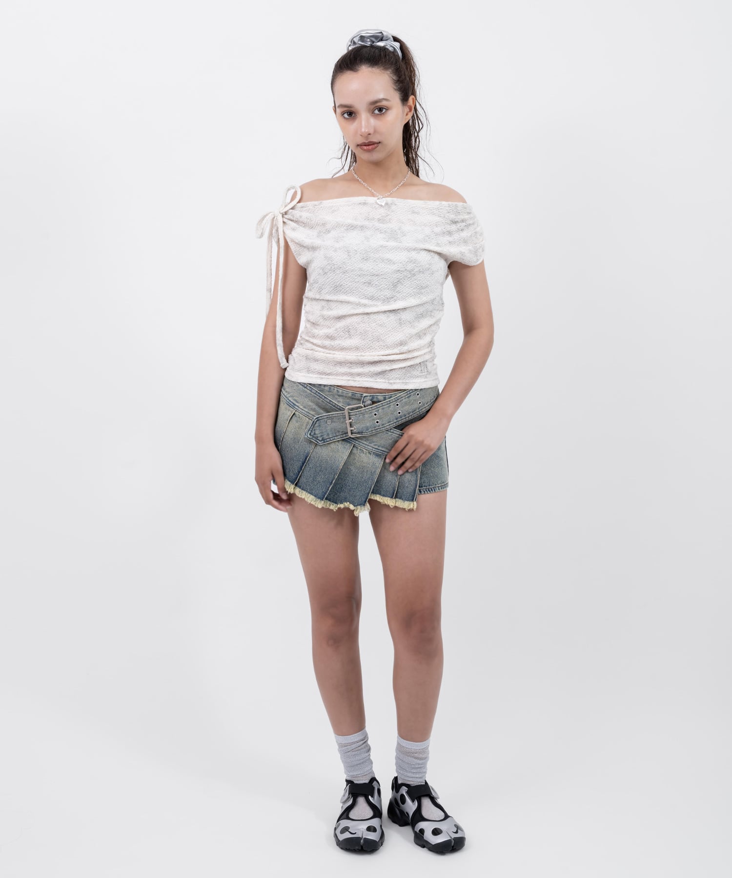 atmos pink Layered Short Pants BLUEの画像