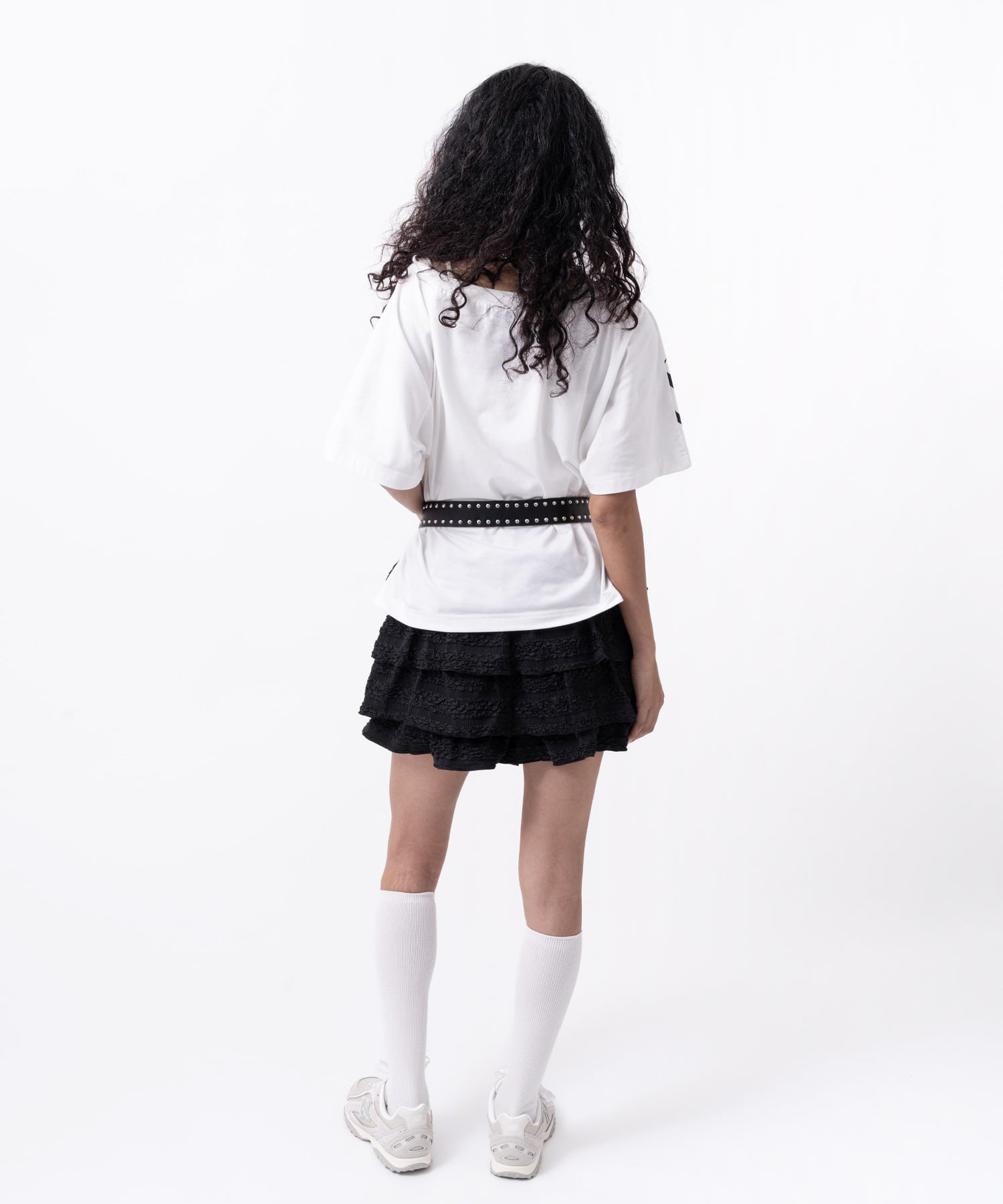 atmos pink Big Logo T-shirt WHITEの画像