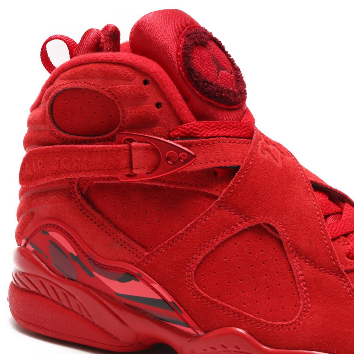 JORDAN BRAND WMNS AIR JORDAN 8 RETRO VDAY  GYM RED/EMBER GLOW-TEAM RED-BLACKの画像