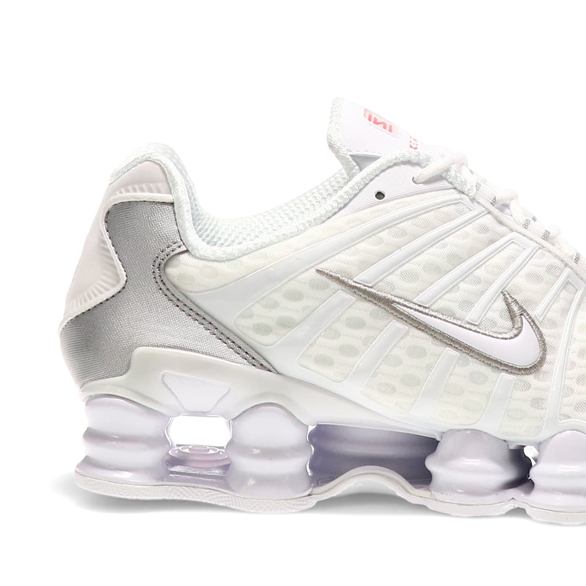 NIKE W SHOX TL WHITE/WHITE-METALLIC SILVER-MAX ORANGE 24SP-I