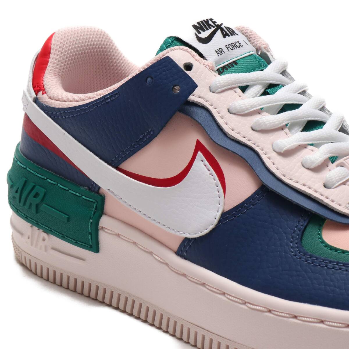 nike air force 1 shadow navy pink red