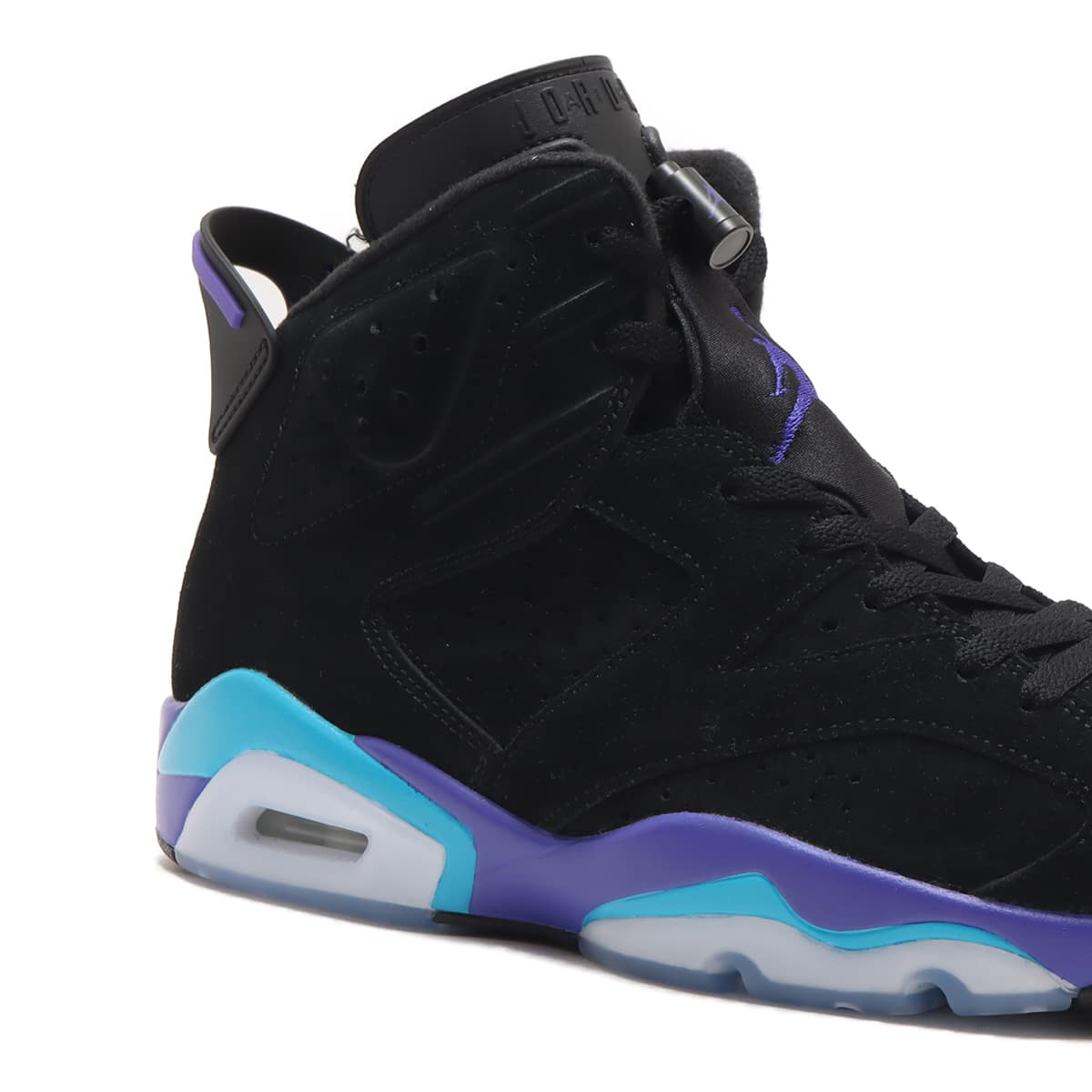 JORDAN BRAND AIR JORDAN 6 RETRO BLACK/BRIGHT CONCORD-AQUATONE 23HO-I