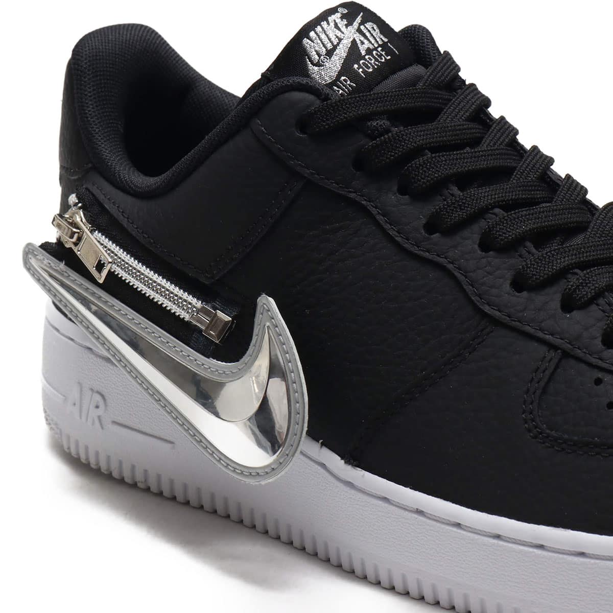 NIKE AIR FORCE 1 '07 PRM BLACK/WHITE-LASER CRIMSON 20SU-S